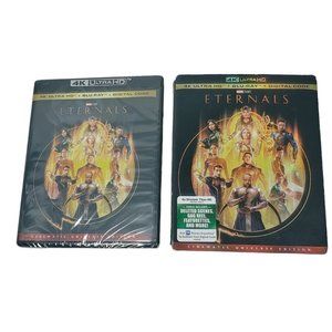 Eternals 4K Ultra HD DVD + Blu-Ray +Digital Code New Sealed